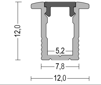 Recessed Aluminum LED Profile 6063 With PC PMMA aluminium led profile