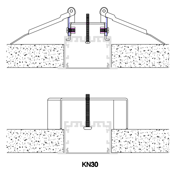 W50*H35mm Recessed Aluminum LED Profile with PC diffuser for linear light