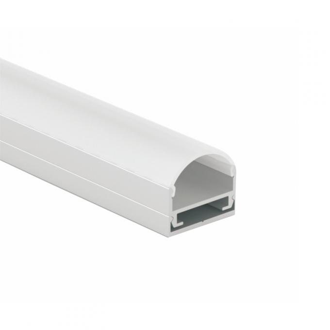 6063 T5 LED Aluminum Alloy Channel Sandblasting 17mm PCB Width