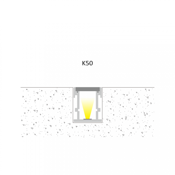 6063 T5 Aluminum Alloy LED Strip Aluminium Profile for 2m Recessed ...