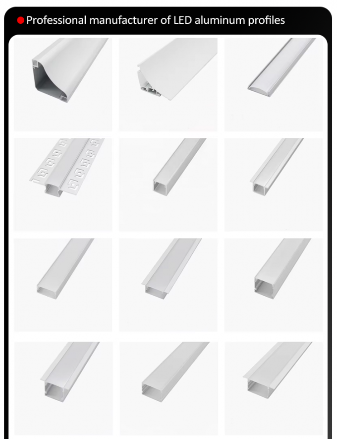 6063 T5 Aluminum Alloy LED Aluminum Profile with Sandblasting Oxidation ...