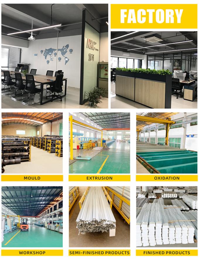 6063 T5 Aluminum Alloy LED Aluminum Profile with Sandblasting Oxidation ...