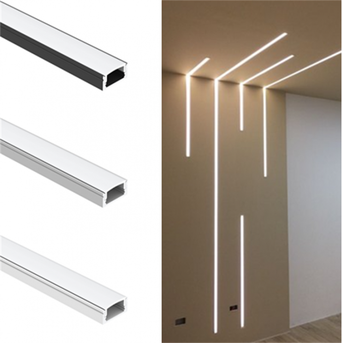 K17 Surface Mounted LED Aluminum Profile with PMMA PC Diffuser for 12mm ...