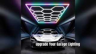 14 Hexagon RGB LED Garage Light APP Control