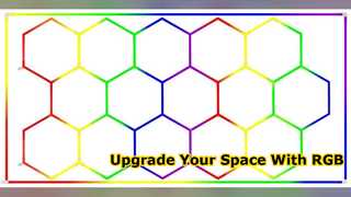 15 Hexagon RGB LED Ceiling Light Smart Lighting Upgrade