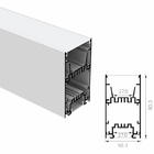 Suspended LED Aluminium Profile Super Bar Light Housing U Shape Surface Mounted Aluminum Extruded Linear Channel