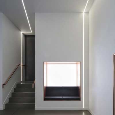 Good price Extrusion 2m 2.5m 3m 6063 T5 W27.5mm LED Floor Profile online