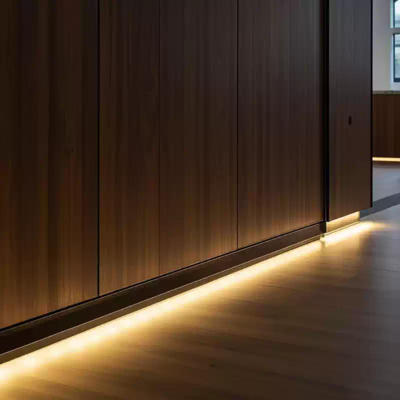 30 Degree Aluminum LED profile with PC diffuser cover for Wall Profile surface mounting