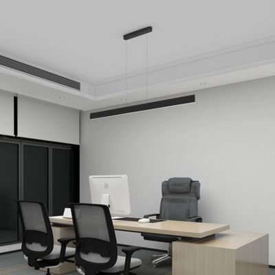 Good price Linear Pendant Lighting Aluminum Extrusion Profile Black White Color online