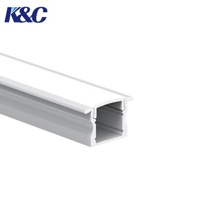 Good price 6063 T5 Aluminum LED Profile 17.0x15.0mm for Embedded Installation online