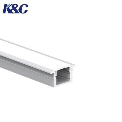 Good price 6063 T5 Aluminum LED Profile 17.0x12.7mm for Embedded Installation online