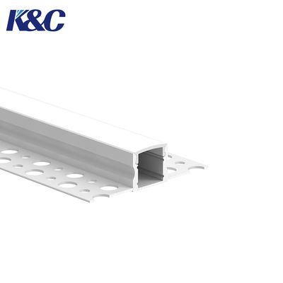 Good price W58.0 × H15.0mm IP20 Rated Recessed Aluminum LED Profile with PCB Width up to 12.0mm for Embedded Installation online