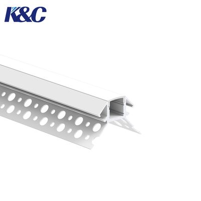 Good price 6061-T6 Aluminum Alloy LED Plasterboard Profile with Integrated Diffuser and Sandblasting Oxidation for Uniform Lighting online