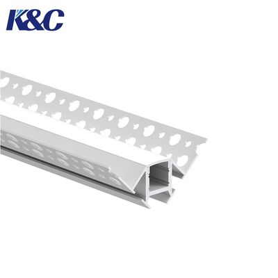 Good price 6063 Aluminum Alloy Recessed LED Mounting Profile with PMMA Diffuser for W64.0 × H45.0mm Strip Lighting Systems online