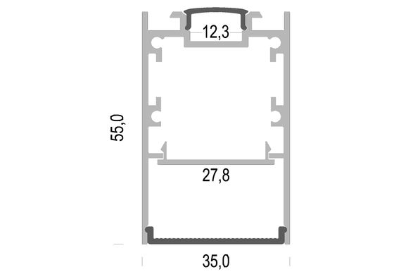 Up And Down 35mm Recessed Aluminium Led Channel