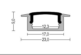 Led strip aluminum profile Decorative Illumination Recessed Aluminum LED Profile