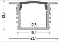 Led aluminum strip profile with PC diffuser Cover for Recessed Aluminum LED Profile