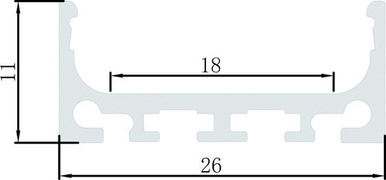 Decoration Surface mount LED Strip Aluminium Profile with plat PC cover arch cover square cover