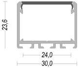 Led strip aluminum profile for Surface mounting Led aluminum Channel