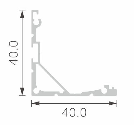 40x40mm 45D Aluminium Extrusion Corner Profiles