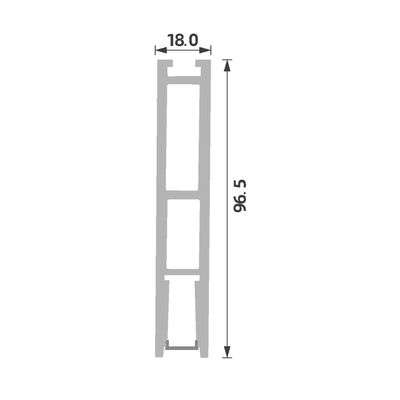 Slimmest led aluminum profile Pendant 18mm 6063 T5 Suspended LED Aluminium Profile