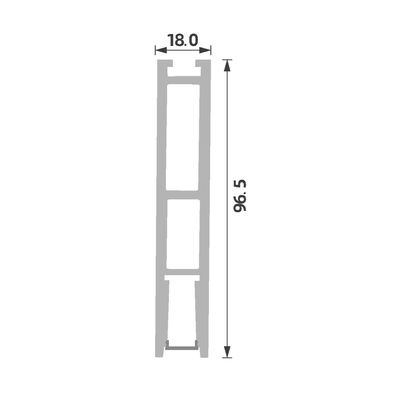 Slimmest led aluminum profile Pendant 18mm 6063 T5 Suspended LED Aluminium Profile