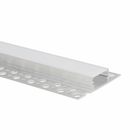 Extruded Anodized profile with Frosted PC cover for  LED Plasterboard Profile