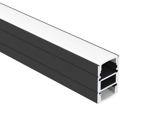 Anodized IP20 Suspended Lighting LED Profile 100lm/w 17*24mm