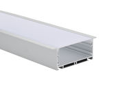 Frosted PC Diffuser  Cover Led Aluminum Extrusions  recessed profile