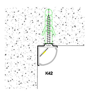 PMMA 1m 2m 3m IP20 Led Corner Aluminum Profile For 10mm Strip