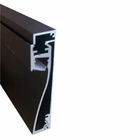 T5 6063 IP20 Aluminum LED Wall Profile Sandblasting With Plastic Diffuser
