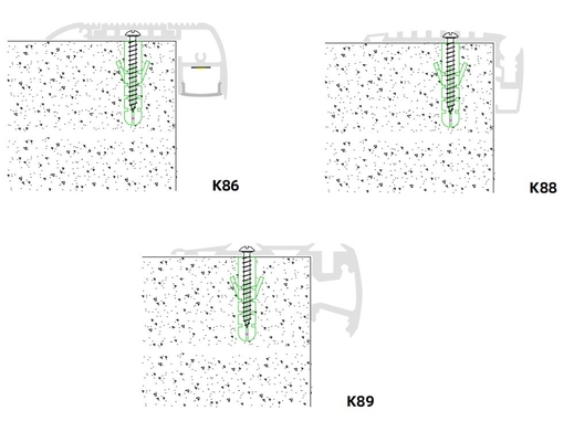 13mm PCB PC PMMA LED Lighting Profiles Drywall Gypsum Sandblasting