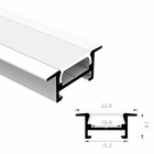 PC Diffuser Recessed Aluminum LED Profile Sandblasting 6063 T5