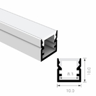 PC Sandblasting LED Strip Aluminium Profile T8 Frosted 10×10mm