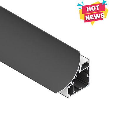 Up And Down Lighting 75*95mm Aluminium Edge Profile 6063 Alloy Profile