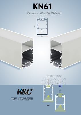 OEM 35*55mm Up And Down Lighting LED Profile 6063 alloy aluminum