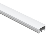 Silver Surface IP20 LED Strip Aluminium Profile Mounting Black Diffuse