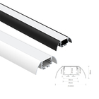 OEM ODM IP20 Recessed Aluminum LED Profile 6063 T5 Aluminium Alloy