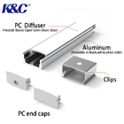 17*9mm LED Strip Aluminium Profile Channel Extrusion With PC Cover