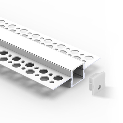 ROHS LED Plasterboard Profile Extrusion Housing For Ceiling Lighting