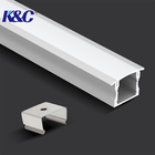 Length 2m 2.5m Recessed Aluminum LED Profile With PC Diffuser Cover