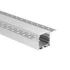 LED Plasterboard Profile Aluminum Channel For Drywall Gypsum With PC Cover