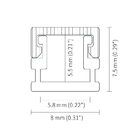 Anodized Small LED Strip Aluminium Profile Extrusion Channel