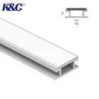 2.5m Length LED Floor Profile 6063 T5 Aluminum Alloy Channel Sandblasting