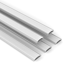 Flexible Profile Alu Extrusion U Led Strip Light Recessed Channel Curve Bendable 6063 T5