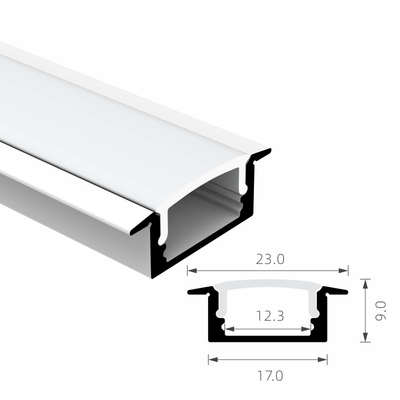 Extrusion Heat Sink Housing Recessed Aluminium Led Channel 6063 T5 For Ceiling Light