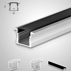 Pc Cover Extrusion Recessed Aluminum Led Profile Pc Diffuser Ugr Cover For Led Linear Solution