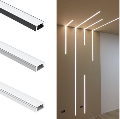 PMMA PC Diffuser LED Strip Aluminium Extrusion Durable Aircraft Grade Anodized Aluminum