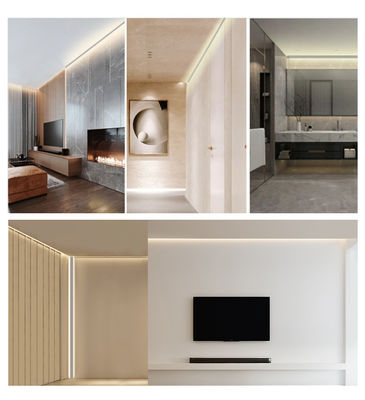 6063 T5 Alloy LED Corner Aluminium Profile with PMMA Diffuser and T3-T8 Temper for LED Strip Installation