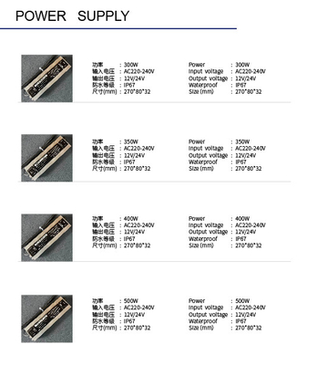 AC220V-240V DC 12V 24V LED Switching Power Supply IP67 Waterproof Outdoor LED Driver